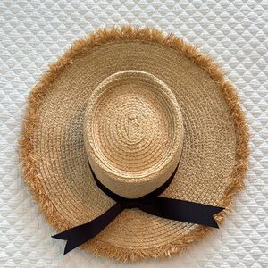 Lack Of Color Tan Straw Hat